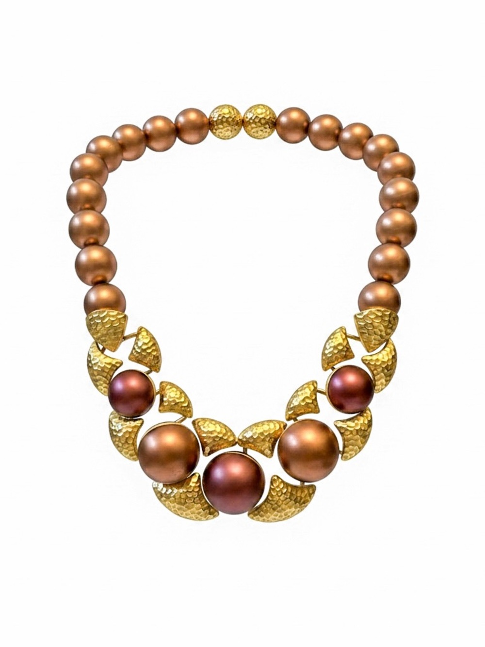 Napier Gold and Bronze-Tone Statement Necklace